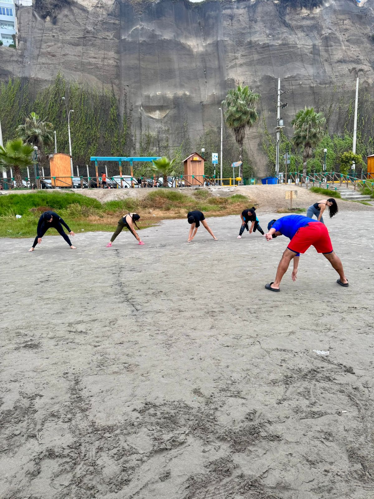 Entrenamiento de la comunidad Deep Blue en playa